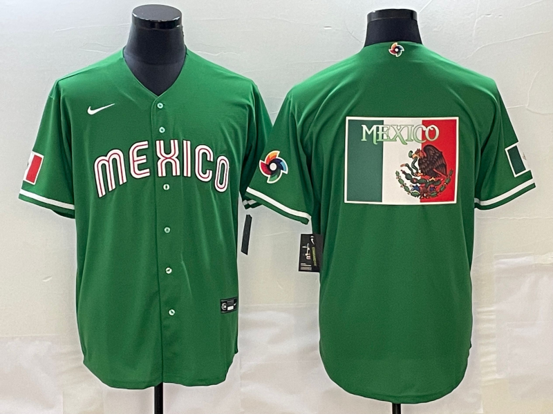 Men 2025 MLB world cup Mexico green Nike jersey 013->detroit lions->NFL Jersey